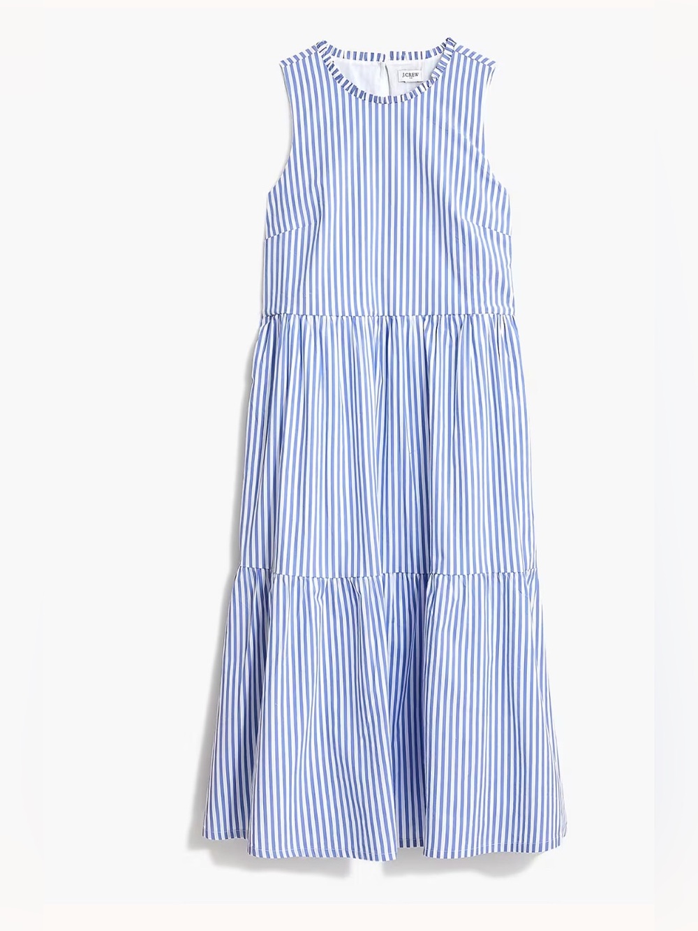 NWT J.Crew Factory sleeveless tiered midi dress (8)